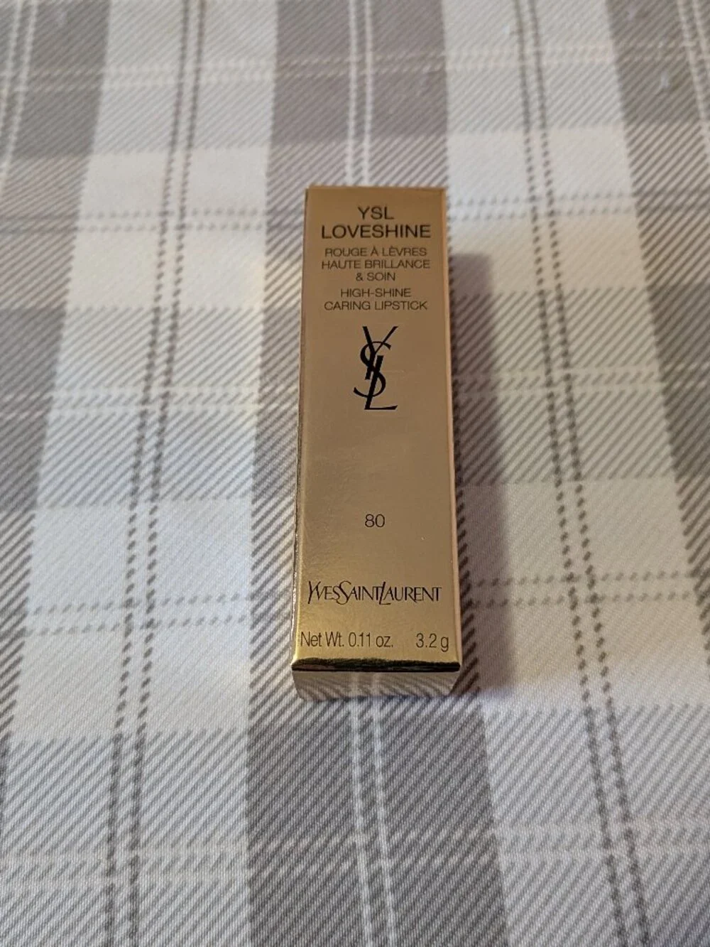 NEW YSL Loveshine High-Shine Caring Lipstick 80 (0.11 oz | 3.2 g)